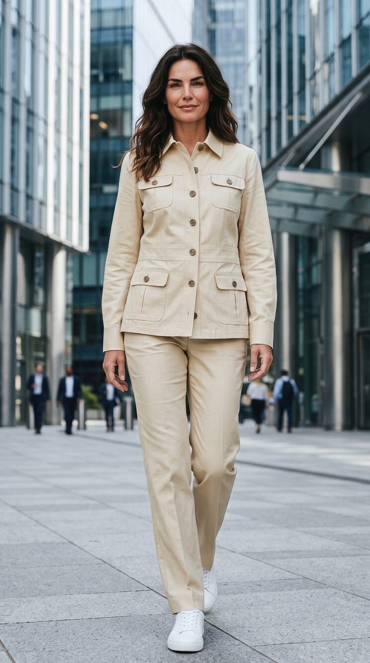 Brooks Brothers Woman's 346 2 Piece Cotton Blend Pants & Jacket Sz 10 Suit NWT